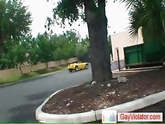 Blond dude gets ass fucked in car part4
