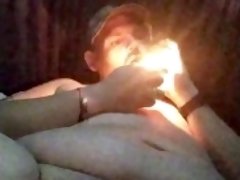 I love smoking and playing with my cock