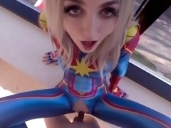 Avengers: Captain Marvel epic takes dick in her teen pussy SiaSiberia