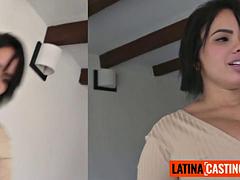 Busty Latina Babe with Massive Tits Gets Her Pussy Pounded Hard, Rides Cock Wildly Then Beg