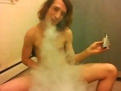 Naked Transgirl Vaping and Showing Off My Asshole