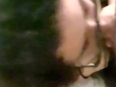 Nerdy MILF sucks cock and gets HUGE FACIAL!!!