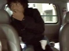 Special blowjob in the car by naughty Japanese Serina