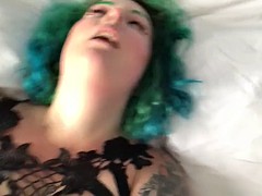 green hair big tits